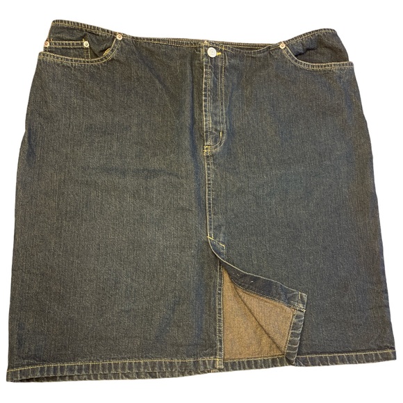 Old Navy dark denim wash jean skirt - Picture 1 of 5